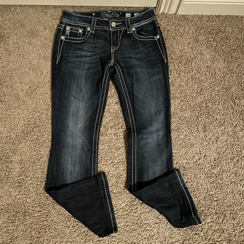 Miss Me Signature Boot cut dark wash jeans
